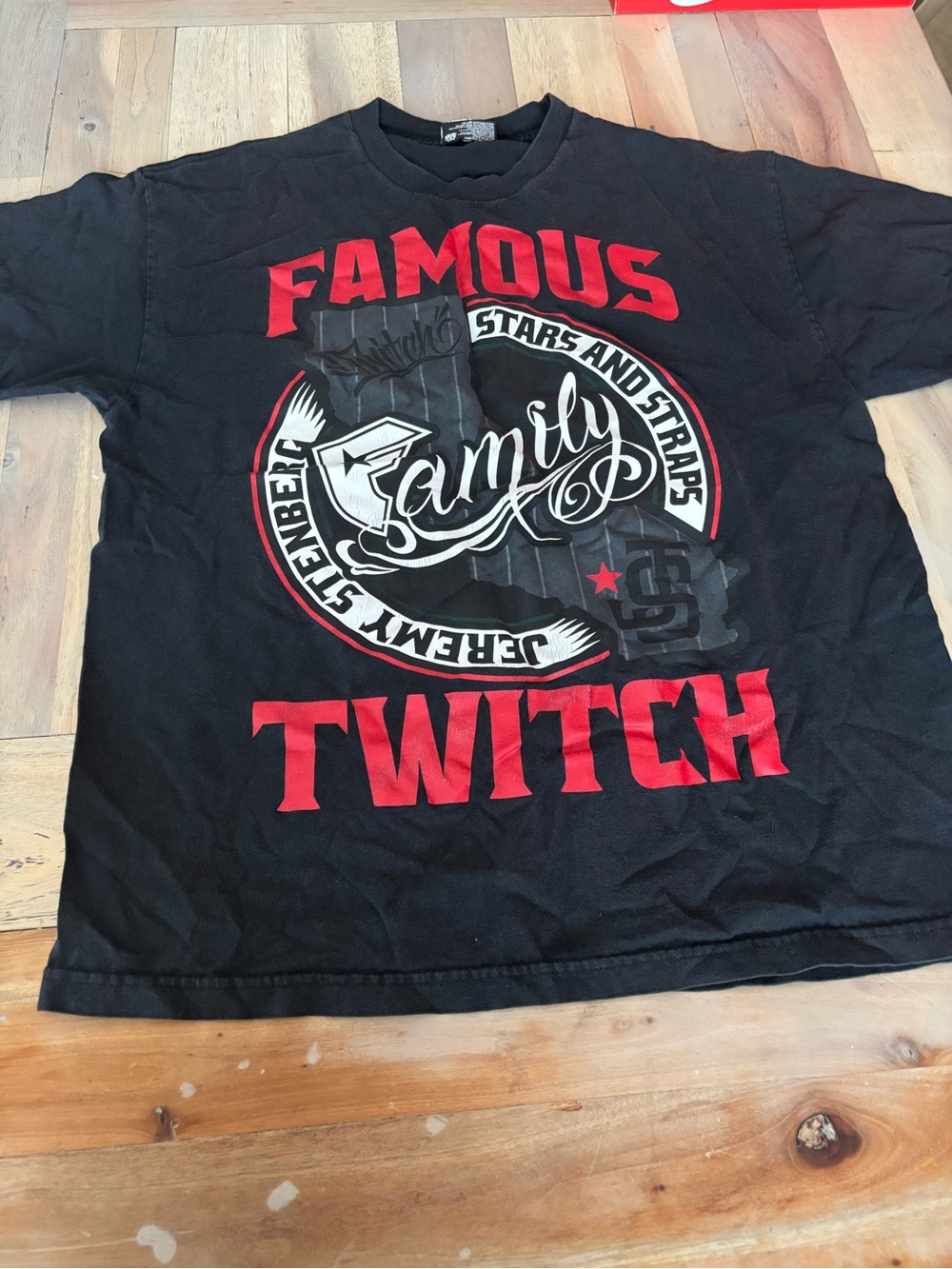 Famous Stars & Straps Black Red Graphic Tee